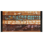 Salontafel 120X60X40 Cm Massief Gerecycled Hout Zwart