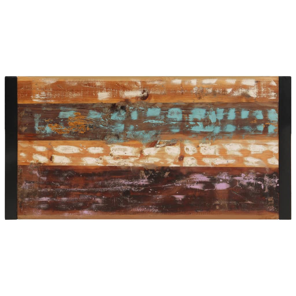 Salontafel 120X60X40 Cm Massief Gerecycled Hout Zwart