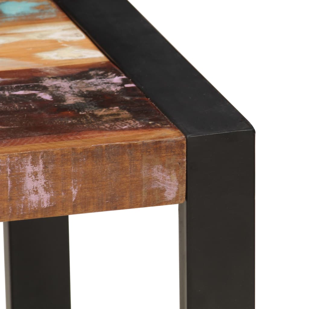 Salontafel 120X60X40 Cm Massief Gerecycled Hout Zwart
