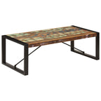 Salontafel 120X60X40 Cm Massief Gerecycled Hout Zwart