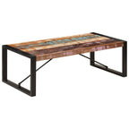Salontafel 120X60X40 Cm Massief Gerecycled Hout Zwart