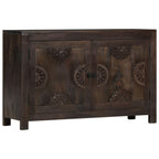 Dressoir Met Gesneden Ontwerp 110X35X70 Cm Massief Mangohout
