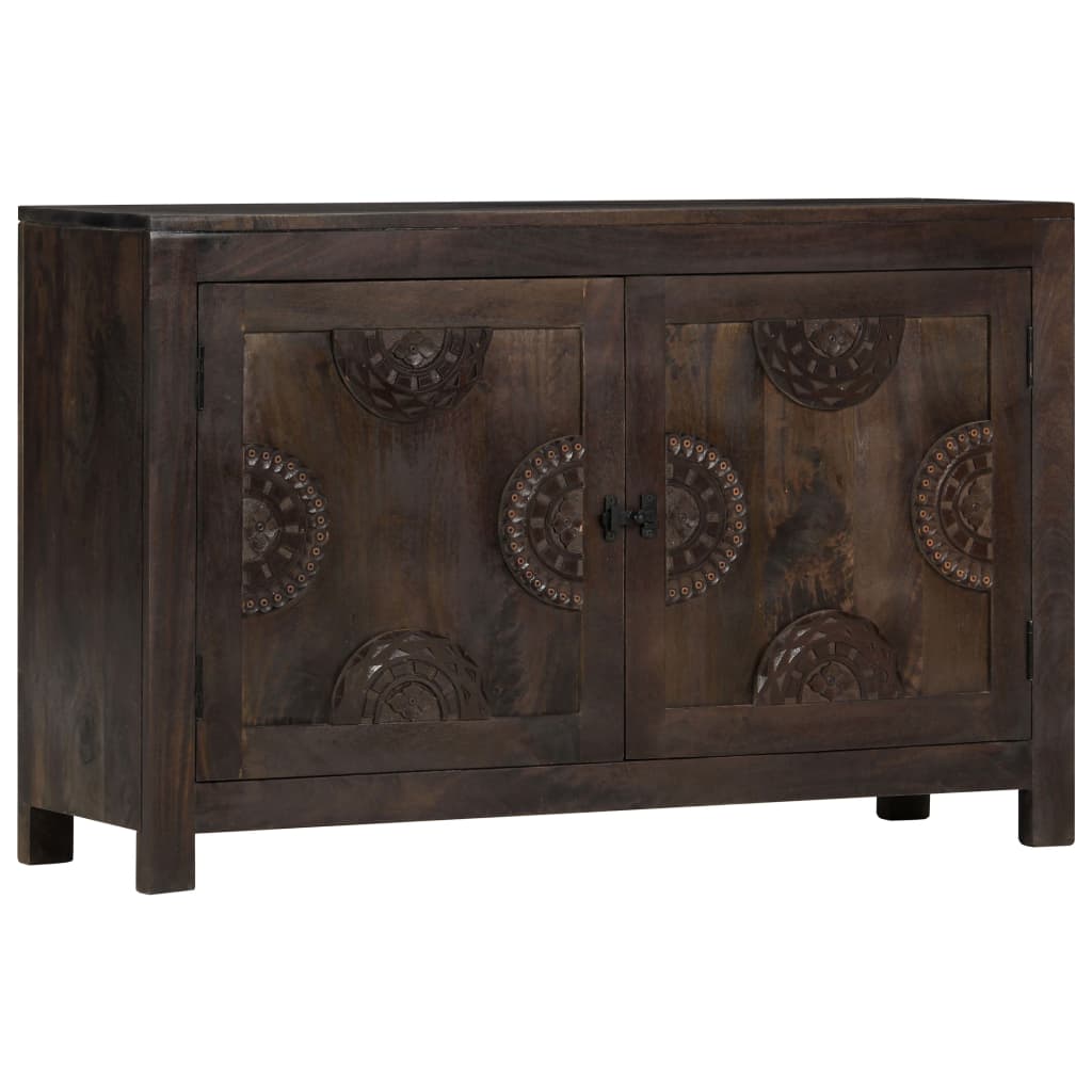 Dressoir Met Gesneden Ontwerp 110X35X70 Cm Massief Mangohout