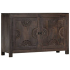 Dressoir Met Gesneden Ontwerp 110X35X70 Cm Massief Mangohout