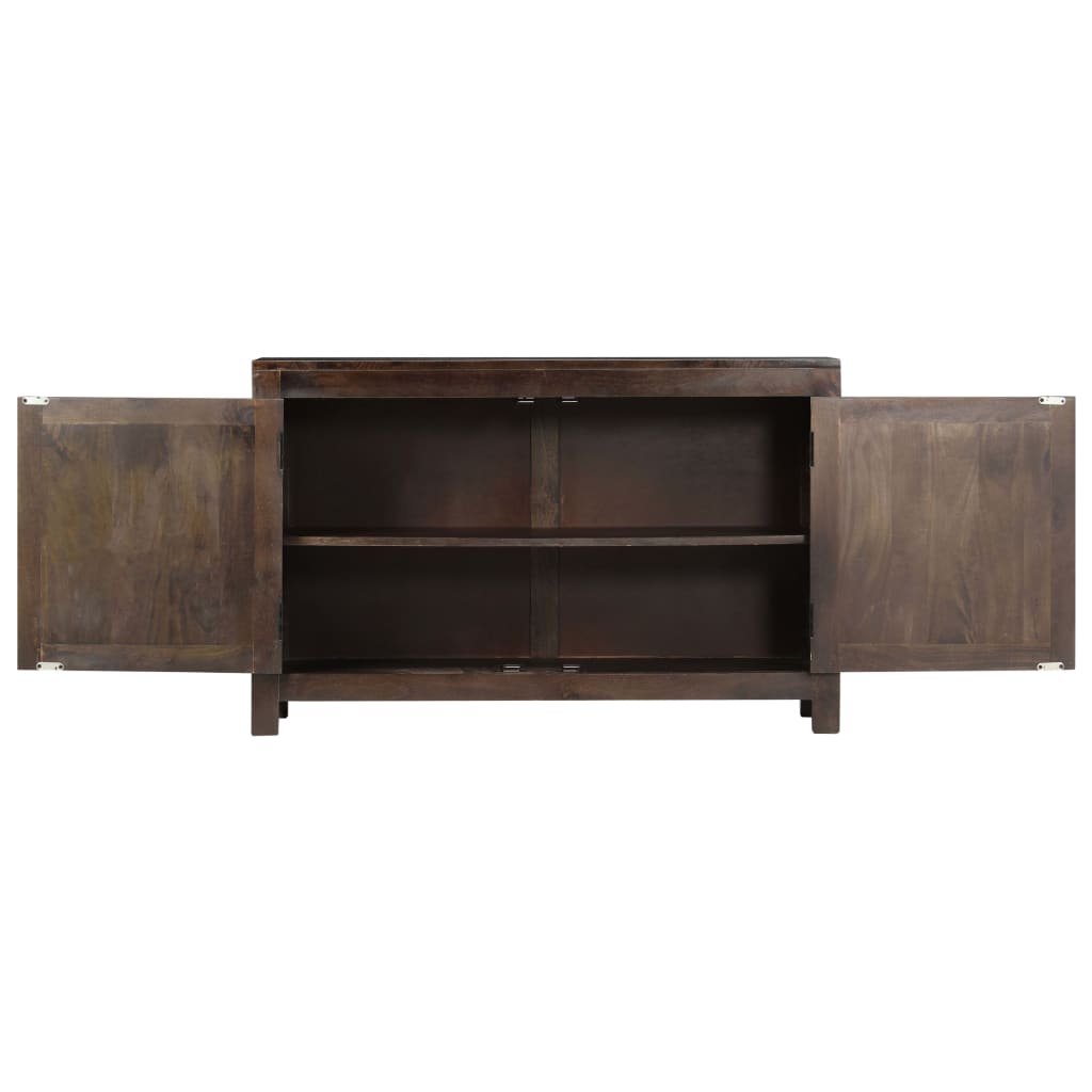 Dressoir Met Gesneden Ontwerp 110X35X70 Cm Massief Mangohout