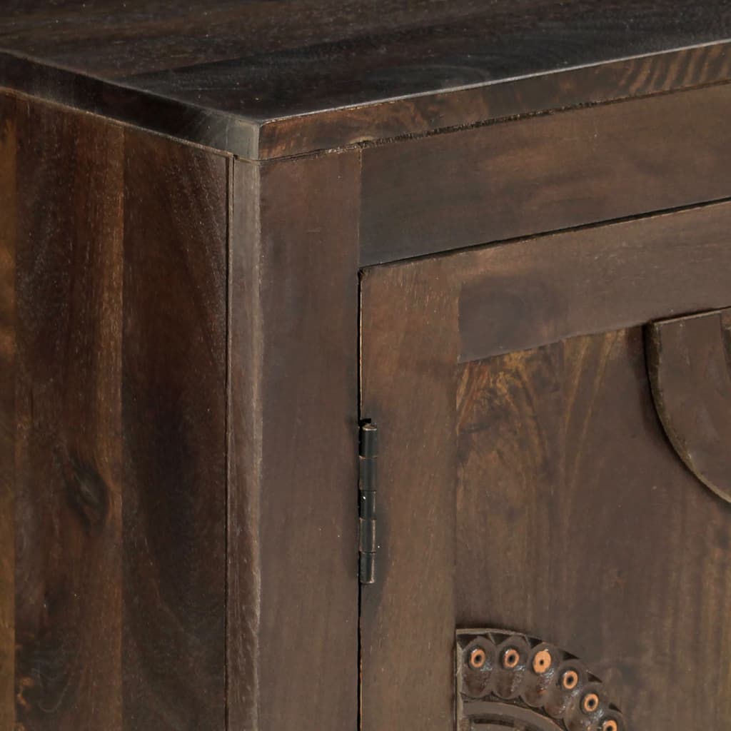 Dressoir Met Gesneden Ontwerp 110X35X70 Cm Massief Mangohout