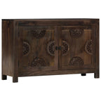 Dressoir Met Gesneden Ontwerp 110X35X70 Cm Massief Mangohout