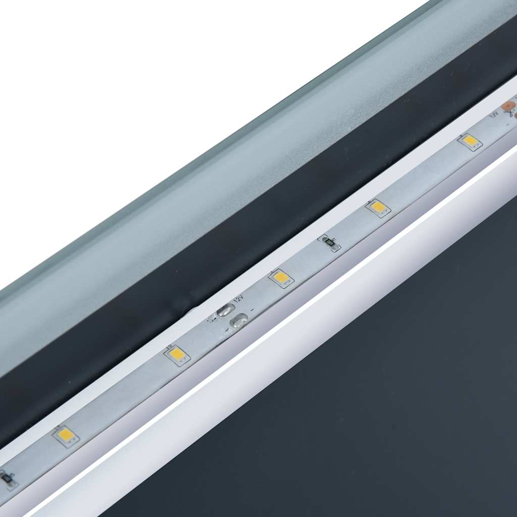 Badkamerspiegel Led Met Aanraaksensor En Tijdweergave