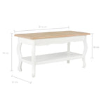 Salontafel 87,5X42X44 Cm Massief Grenenhout En Bruin