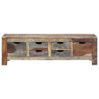 Salontafel 100X50X30 Cm Massief Acaciahout Grijs