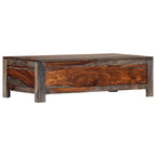 Salontafel 100X50X30 Cm Massief Acaciahout Grijs