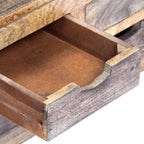 Salontafel 100X50X30 Cm Massief Acaciahout Grijs