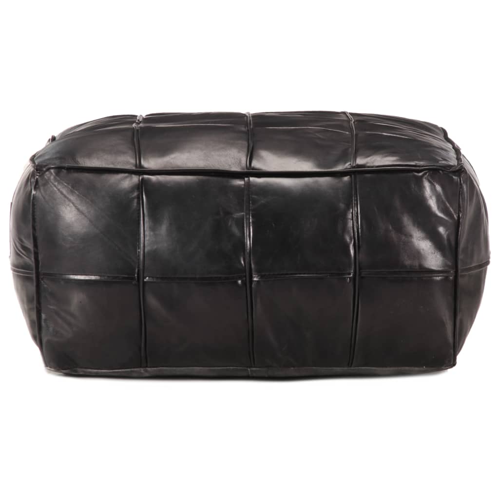 Poef 60X60X30 Cm Echt Geitenleer