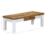 Salontafel 110X50X40 Cm Massief Mangohout