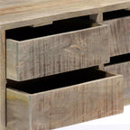Dressoir 140X30X60 Cm Massief Mangohout