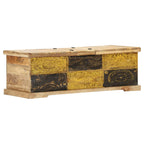 Salontafel 100X50X35 Cm Massief Mangohout Multikleur