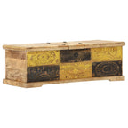 Salontafel 100X50X35 Cm Massief Mangohout Multikleur