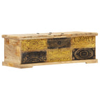 Salontafel 100X50X35 Cm Massief Mangohout Multikleur