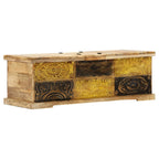 Salontafel 100X50X35 Cm Massief Mangohout Multikleur