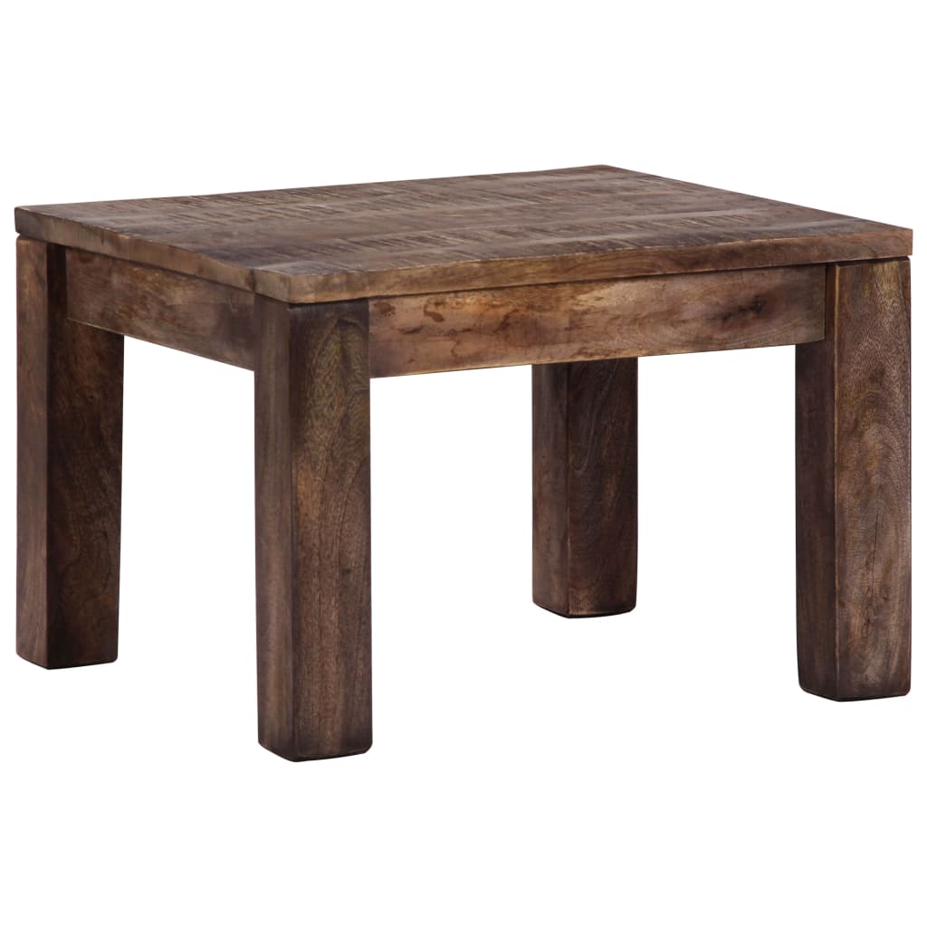 Salontafel 50X50X35 Cm Massief Mangohout Bruin