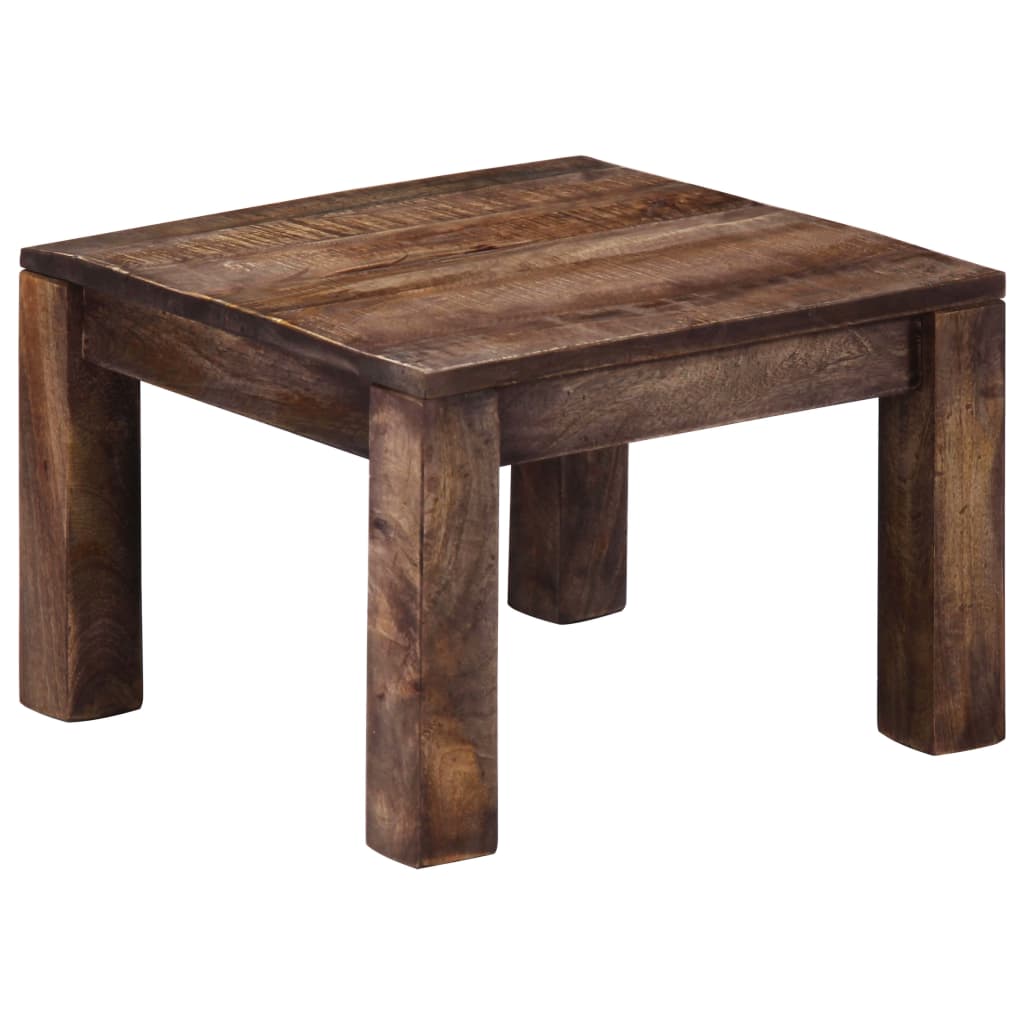 Salontafel 50X50X35 Cm Massief Mangohout Bruin