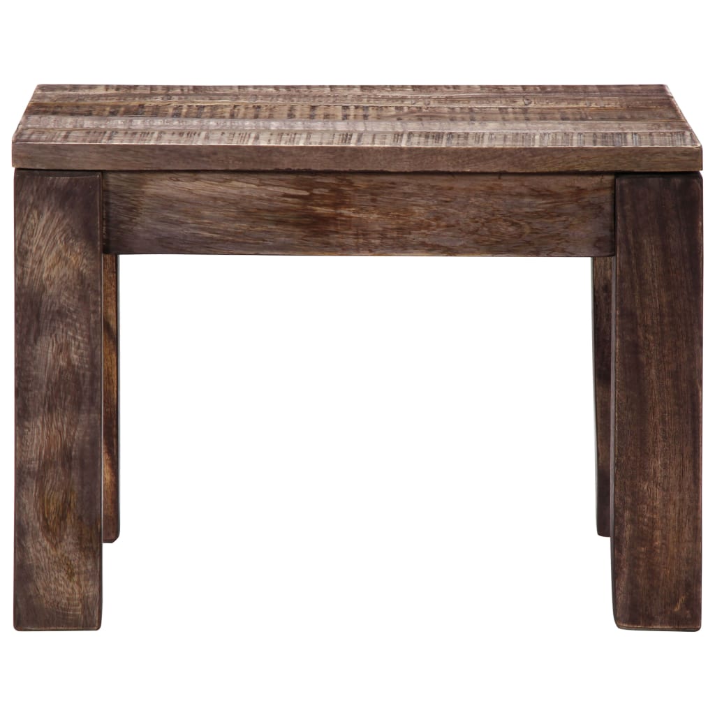 Salontafel 50X50X35 Cm Massief Mangohout Bruin