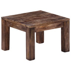 Salontafel 50X50X35 Cm Massief Mangohout Bruin