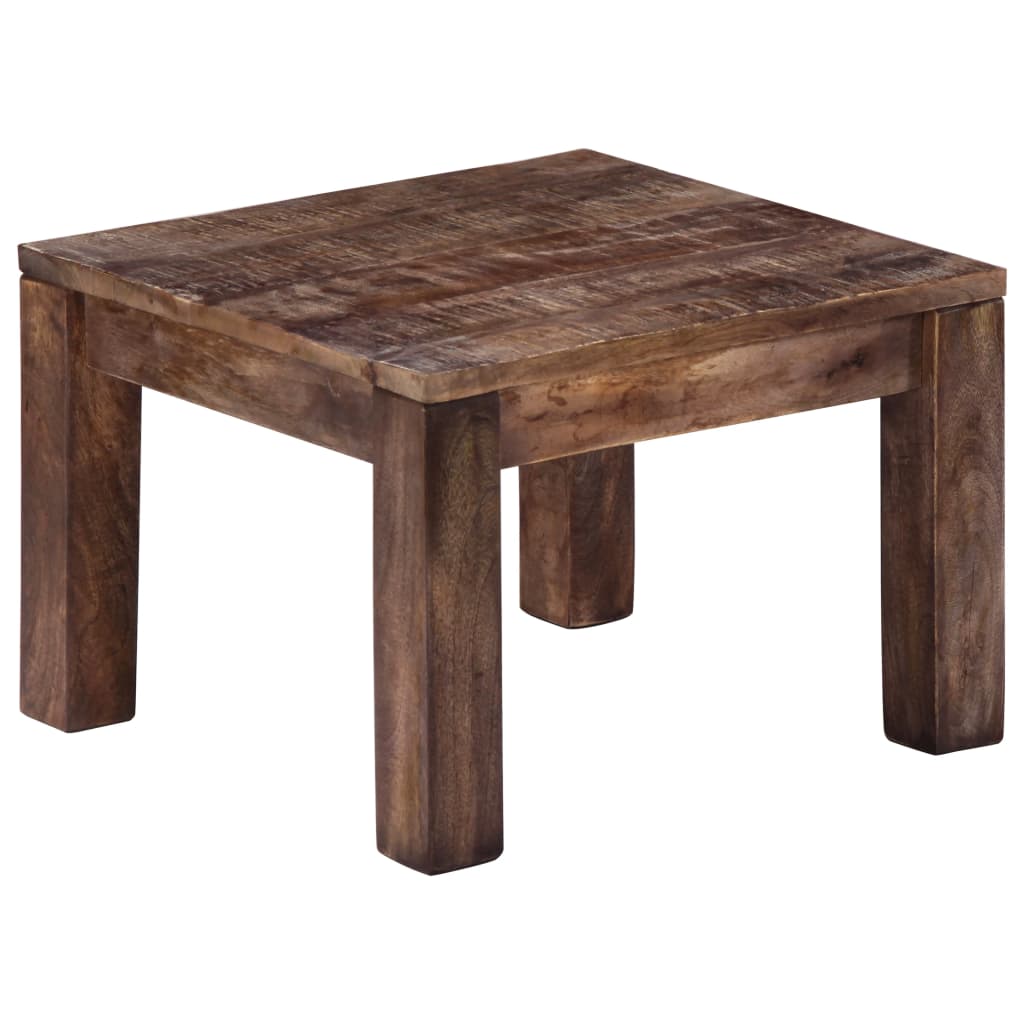Salontafel 50X50X35 Cm Massief Mangohout Bruin