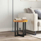 Salontafel 40X45 Cm Massief Teakhout En Polyresin