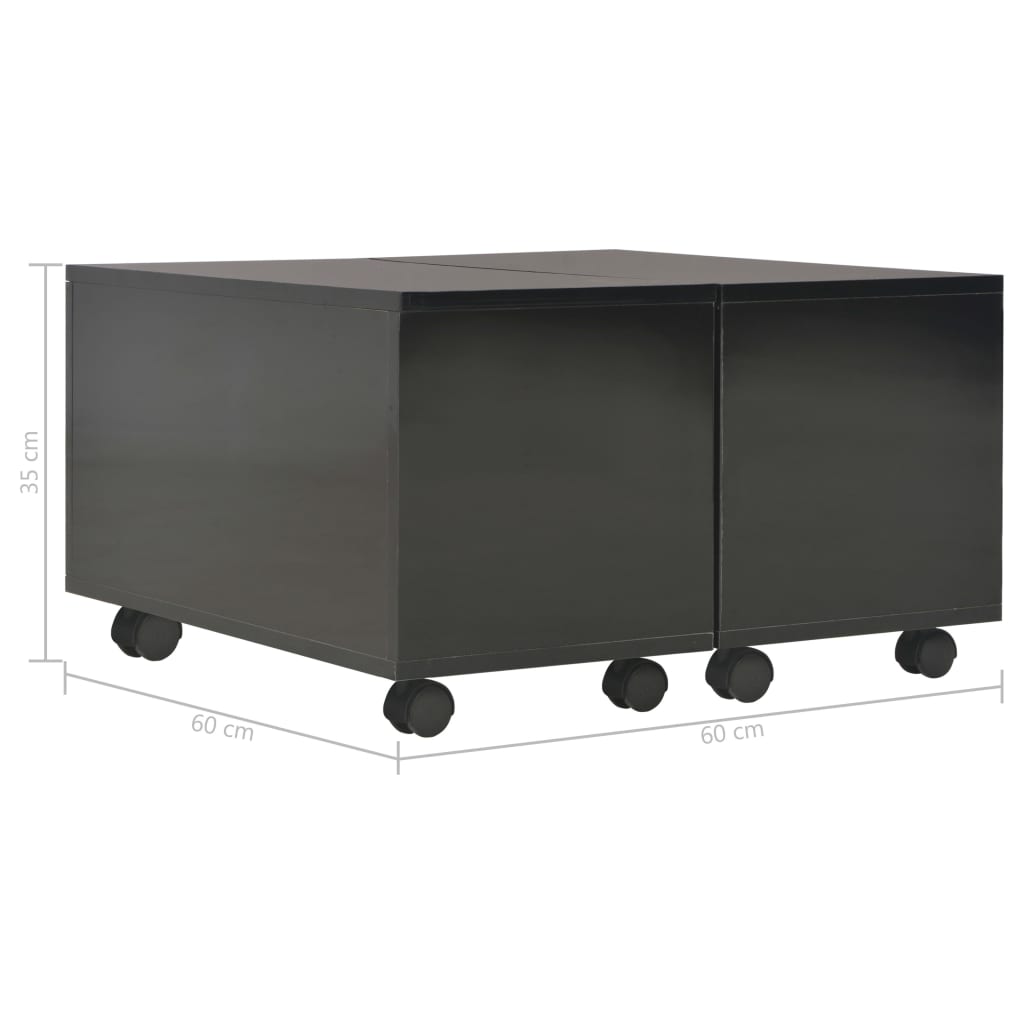 Salontafel Bewerkt Hout Hoogglans