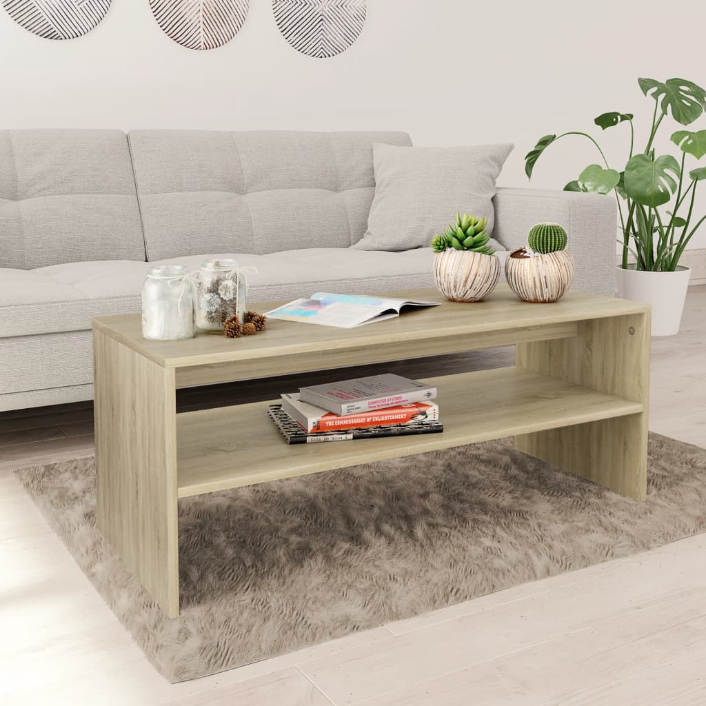 Salontafel 100X40X40 Cm Bewerkt Hout