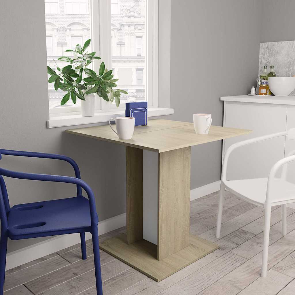 Eettafel 80X80X75 Cm Bewerkt Hout