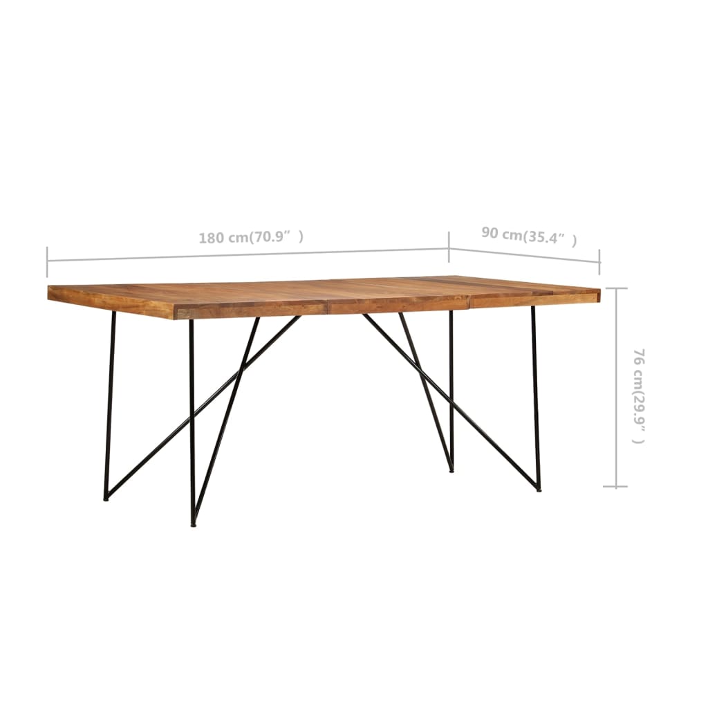 Eettafel 180X90X76 Cm