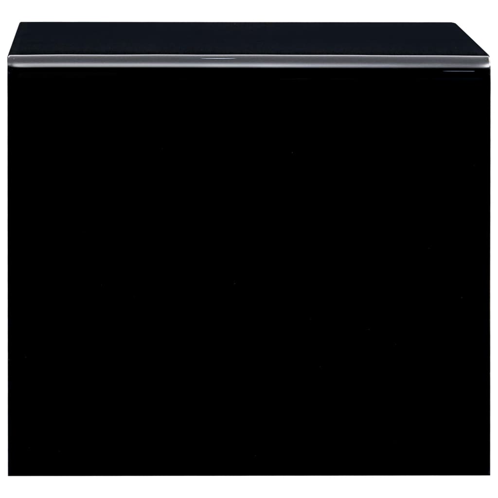 Salontafel 50X50X45 Cm Gehard Glas Zwart