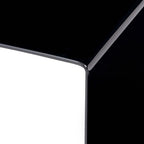Salontafel 50X50X45 Cm Gehard Glas Zwart