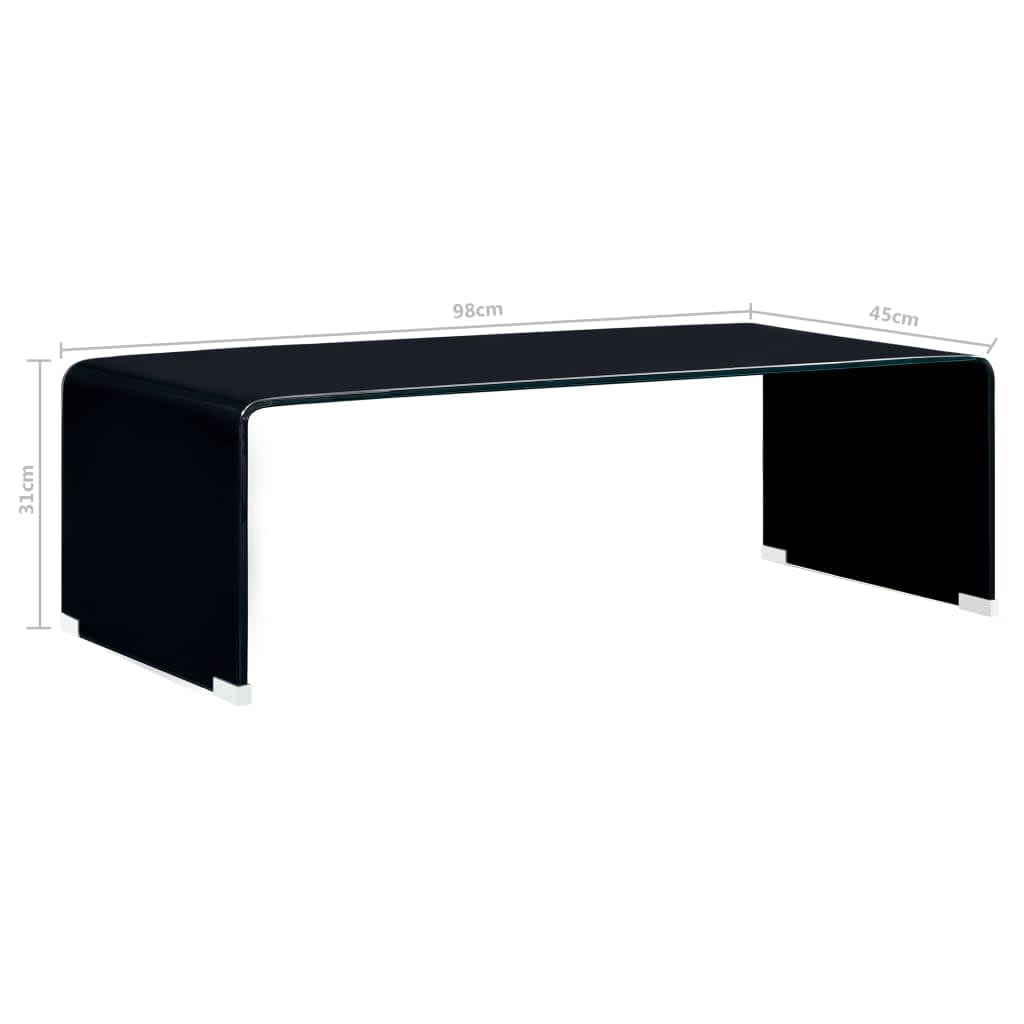 Salontafel 98X45X31 Cm Gehard Glas