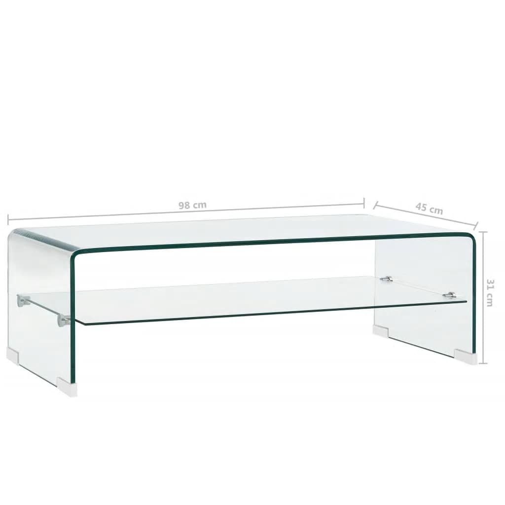 Salontafel Gehard Glas Transparant