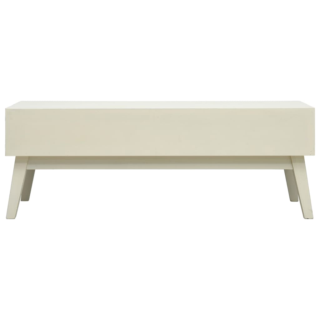 Salontafel Met 2 Lades 110X50X40 Cm Bewerkt Hout Grijs