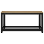Salontafel 90X45X45 Cm Mdf En Ijzer En Zwart