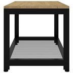 Salontafel 90X45X45 Cm Mdf En Ijzer En Zwart