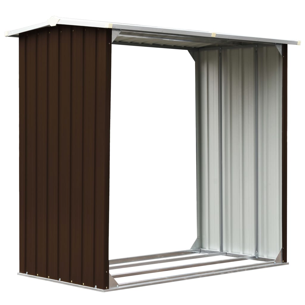 Haardhoutschuur 172X91X154 Cm Gegalvaniseerd Staal
