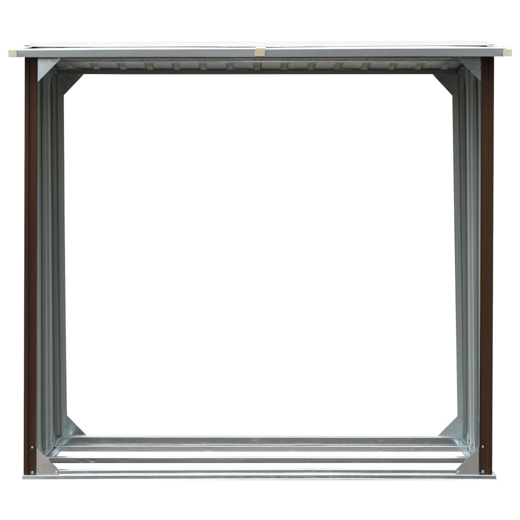 Haardhoutschuur 172X91X154 Cm Gegalvaniseerd Staal