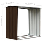 Haardhoutschuur 172X91X154 Cm Gegalvaniseerd Staal
