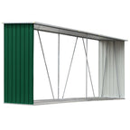 Haardhoutschuur 330X84X152 Cm Gegalvaniseerd Staal