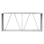 Haardhoutschuur 330X84X152 Cm Gegalvaniseerd Staal