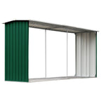 Haardhoutschuur 330X92X153 Cm Gegalvaniseerd Staal