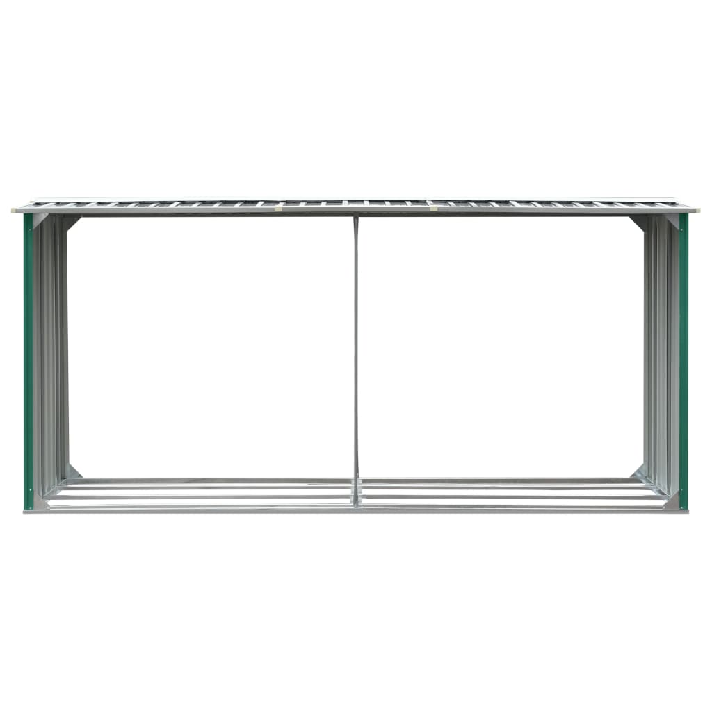 Haardhoutschuur 330X92X153 Cm Gegalvaniseerd Staal
