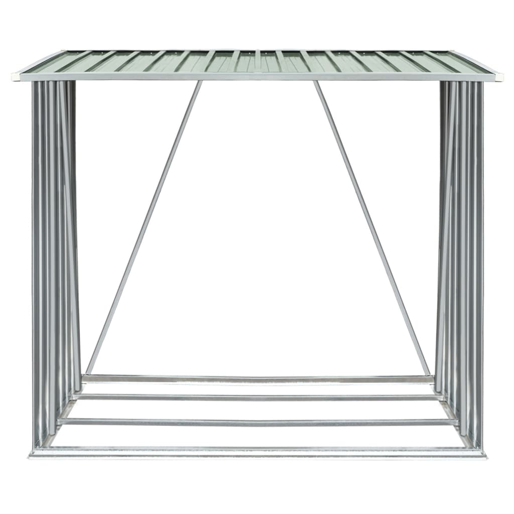 Haardhoutschuur 163X83X154 Cm Gegalvaniseerd Staal