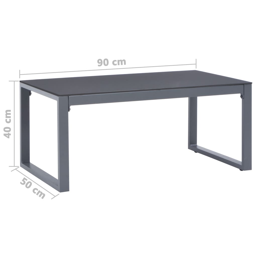 Salontafel 90X50X40 Cm Aluminium