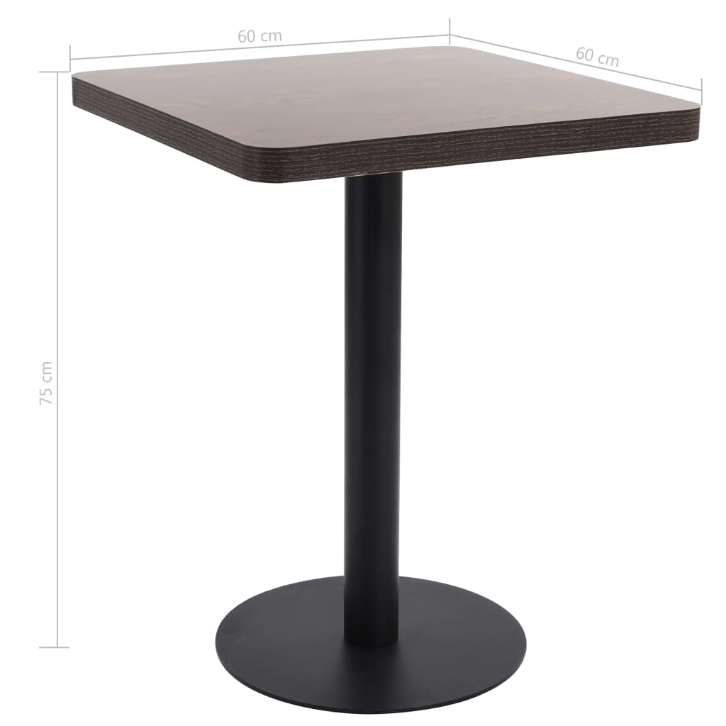 Bistrotafel 60X60 Cm Mdf